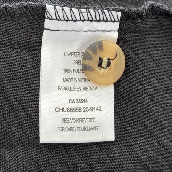 Black Tamara H Women's Shirt Style Button Up Dress - Picture 10 of 11